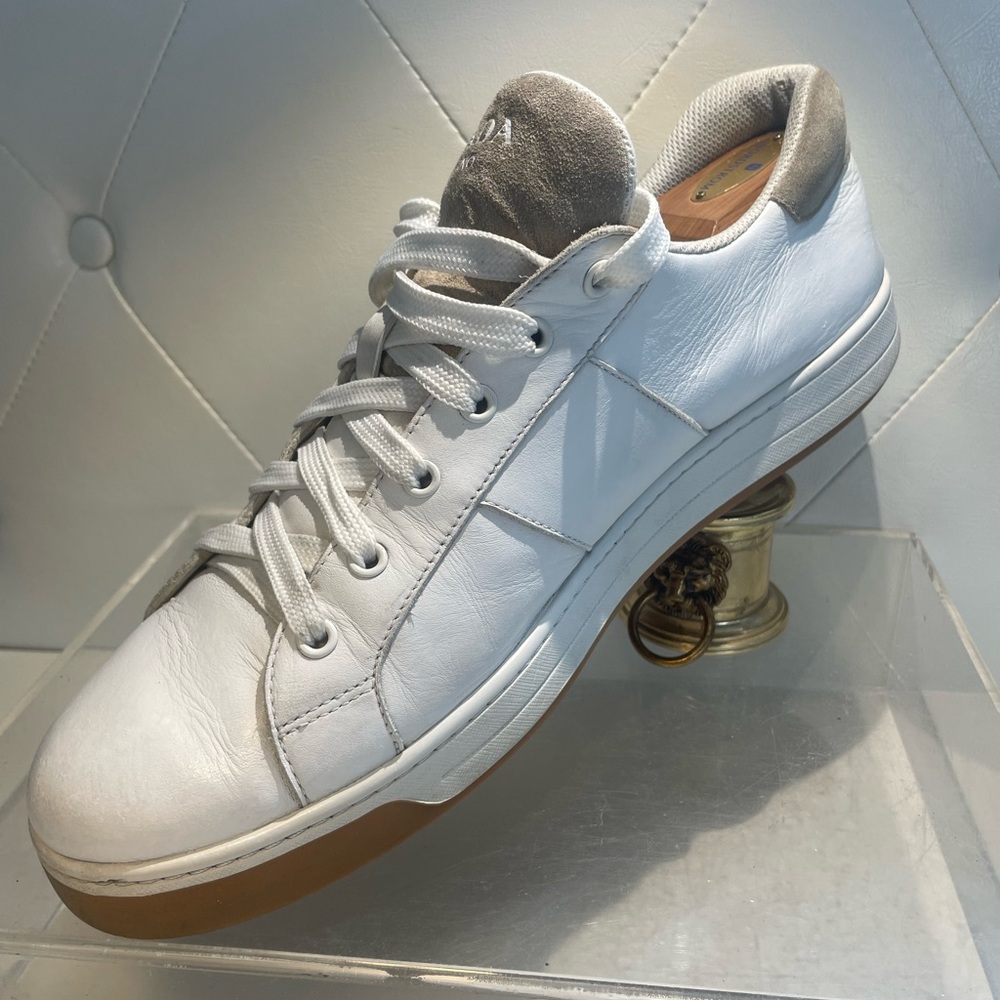 Prada Milano Men's White Sneakerssz 11.5 made in italy - Picture 7 of 16